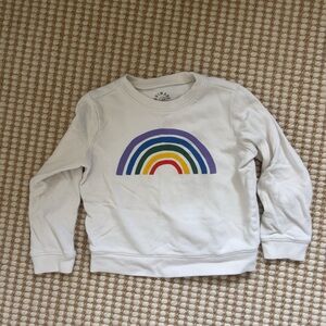 Primary Rainbow Pullover Sweatshirt – Size 5T